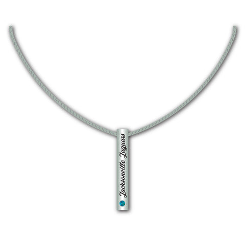 Jacksonville Jaguars Necklace Silver Bar Special Order