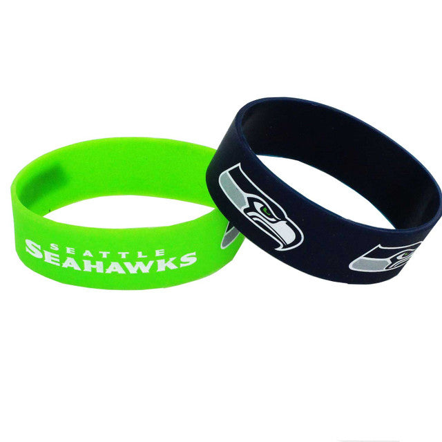 Seattle Seahawks Bracelets 2 Pack Wide