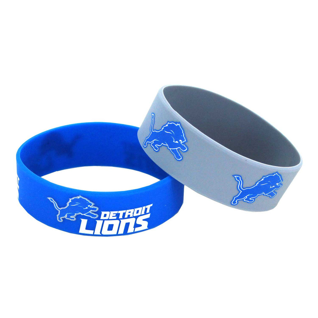 Detroit Lions Bracelets 2 Pack Wide