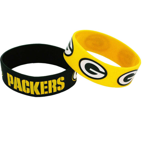Green Bay Packers s Bracelets 2 Pack Wide