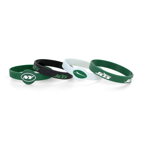 New York Jets Bracelets 4 Pack Silicone