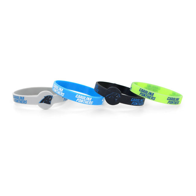 Carolina Panthers Bracelets 4 Pack Silicone