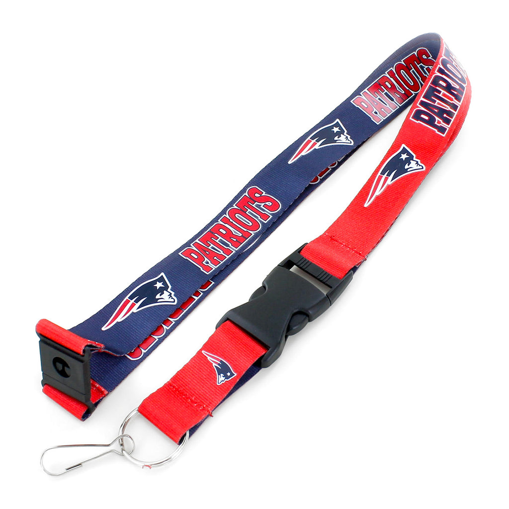 New England Patriots Lanyard Reversible
