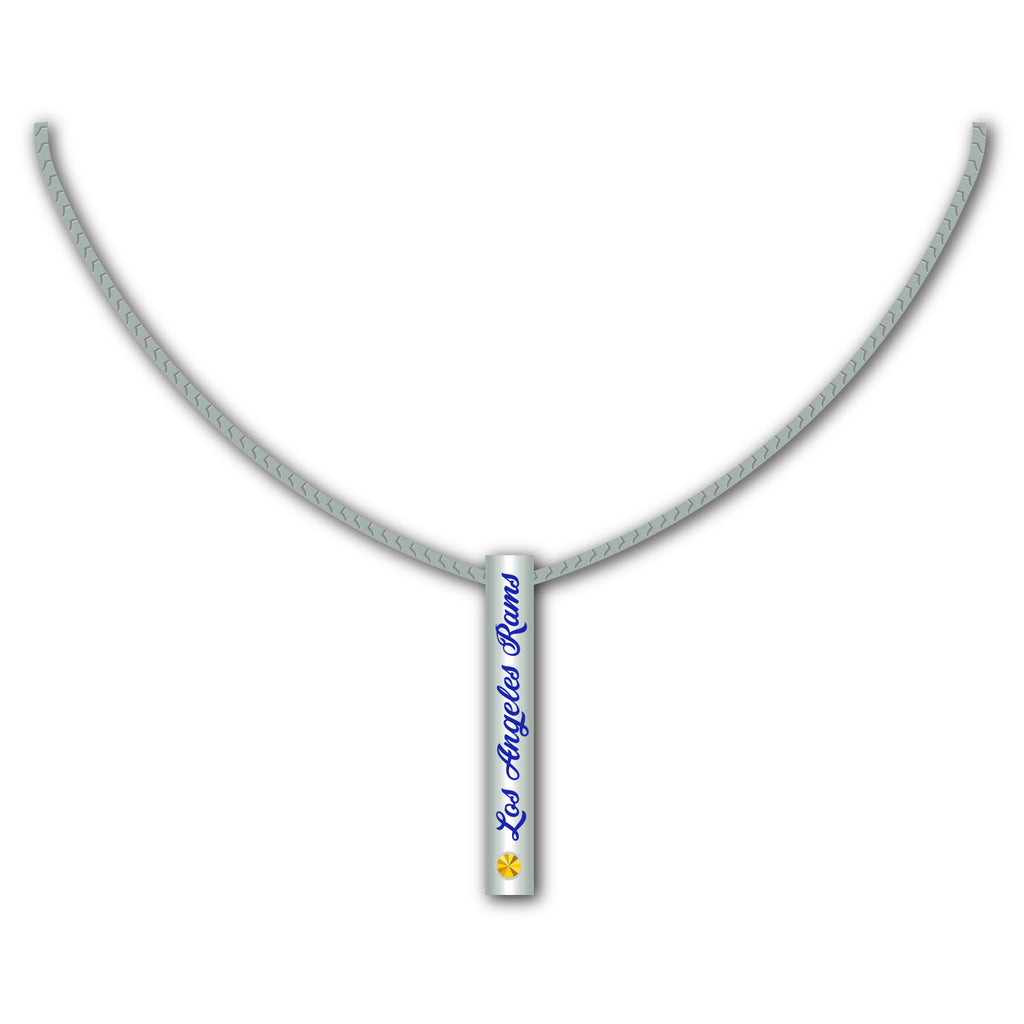 Los Angeles Rams Necklace Silver Bar Special Order