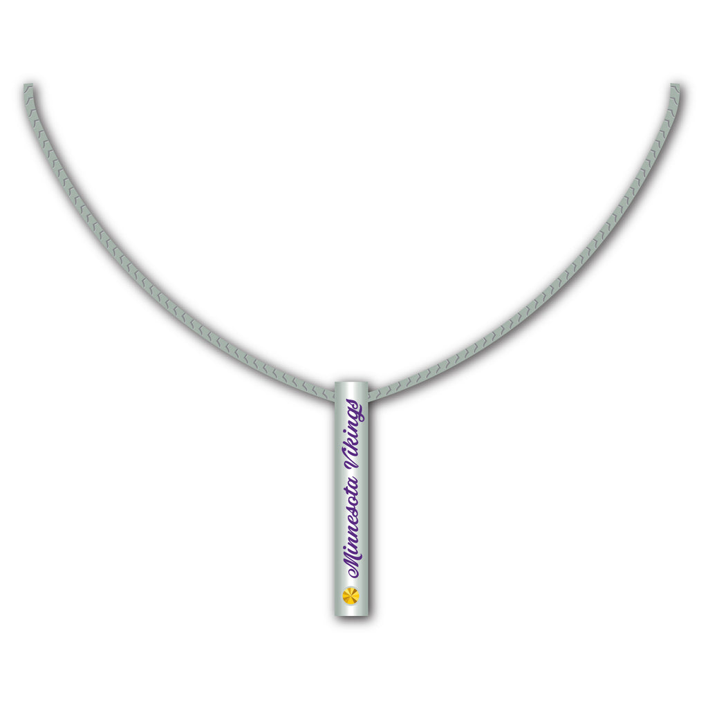 Minnesota Vikings Necklace Silver Bar Special Order
