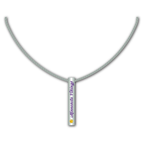 Minnesota Vikings Necklace Silver Bar Special Order