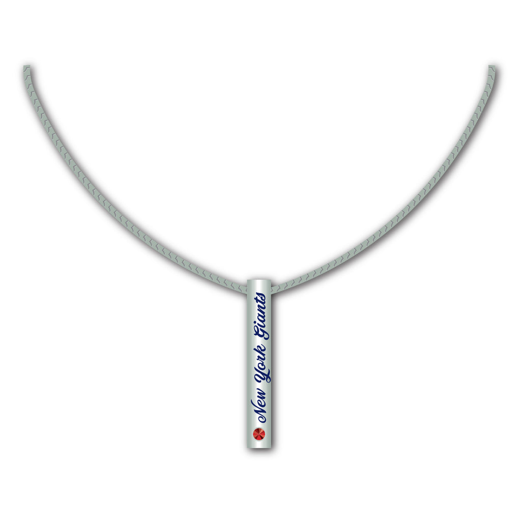 New York Giants Necklace Silver Bar Special Order