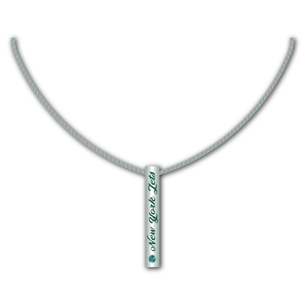 New York Jets Necklace Silver Bar Special Order