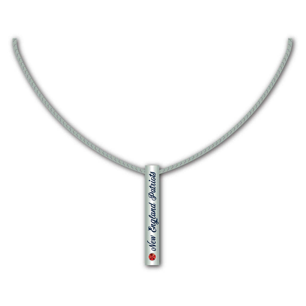 New England Patriots Necklace Silver Bar Special Order