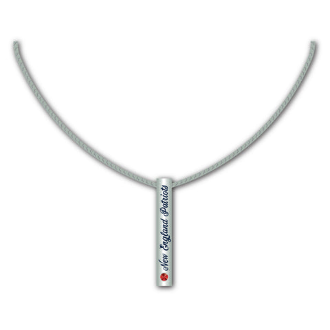 New England Patriots Necklace Silver Bar Special Order