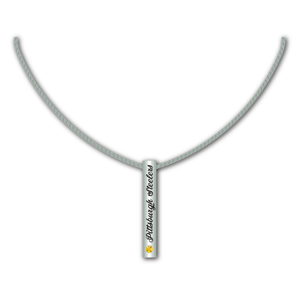 Pittsburgh Steelers Necklace Silver Bar Special Order