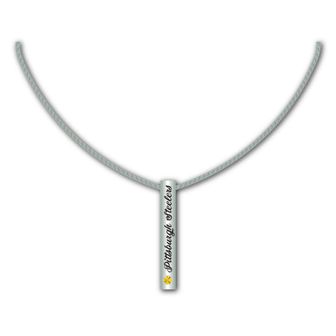 Pittsburgh Steelers Necklace Silver Bar Special Order