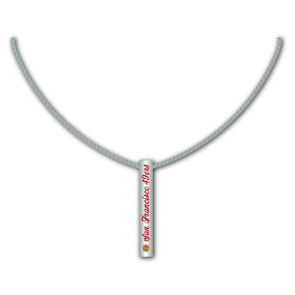 San Francisco 49ers Necklace Silver Bar Special Order