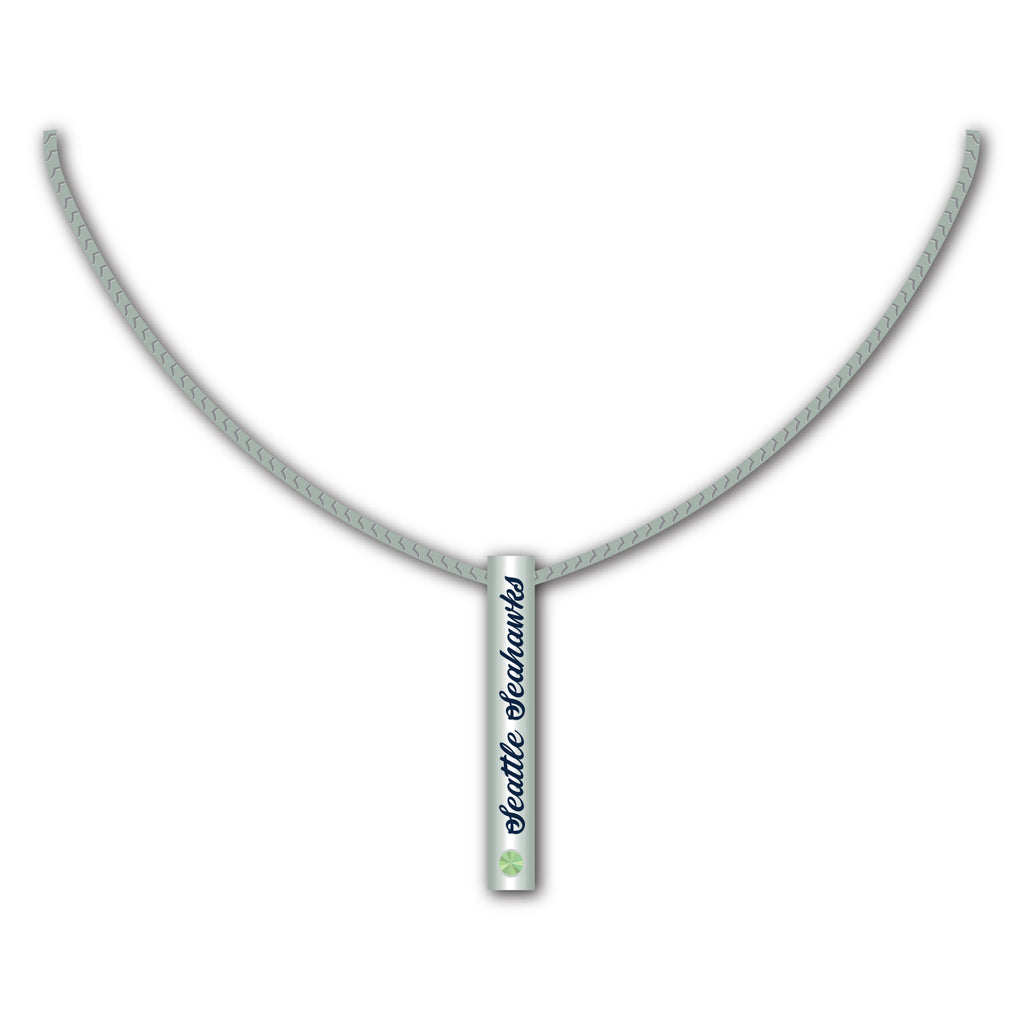 Seattle Seahawks Necklace Silver Bar Special Order