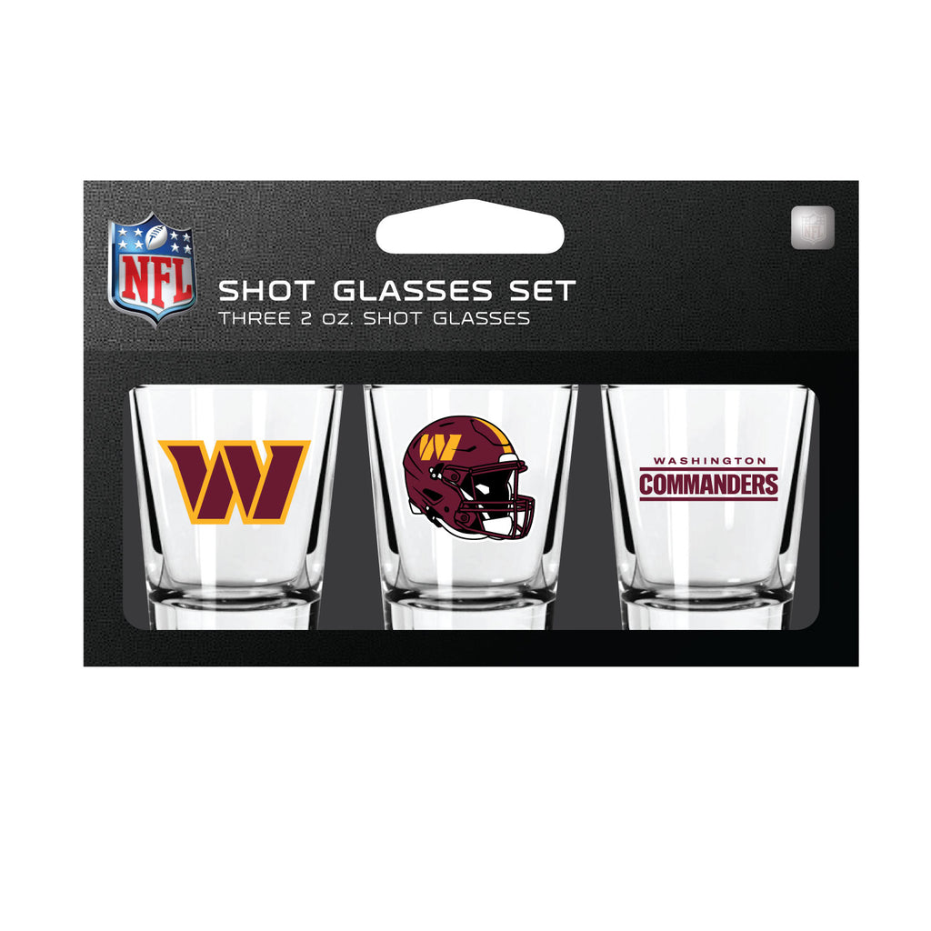 Washington Huskies Commanders Shot Glass Set 3 Pack
