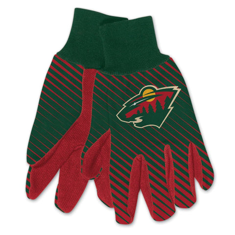 Minnesota Wild Gloves Two Tone Style Adult Size