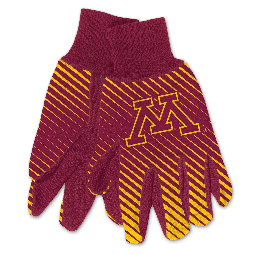Minnesota Golden Gophers Gloves Two Tone Style Adult Size Special Order