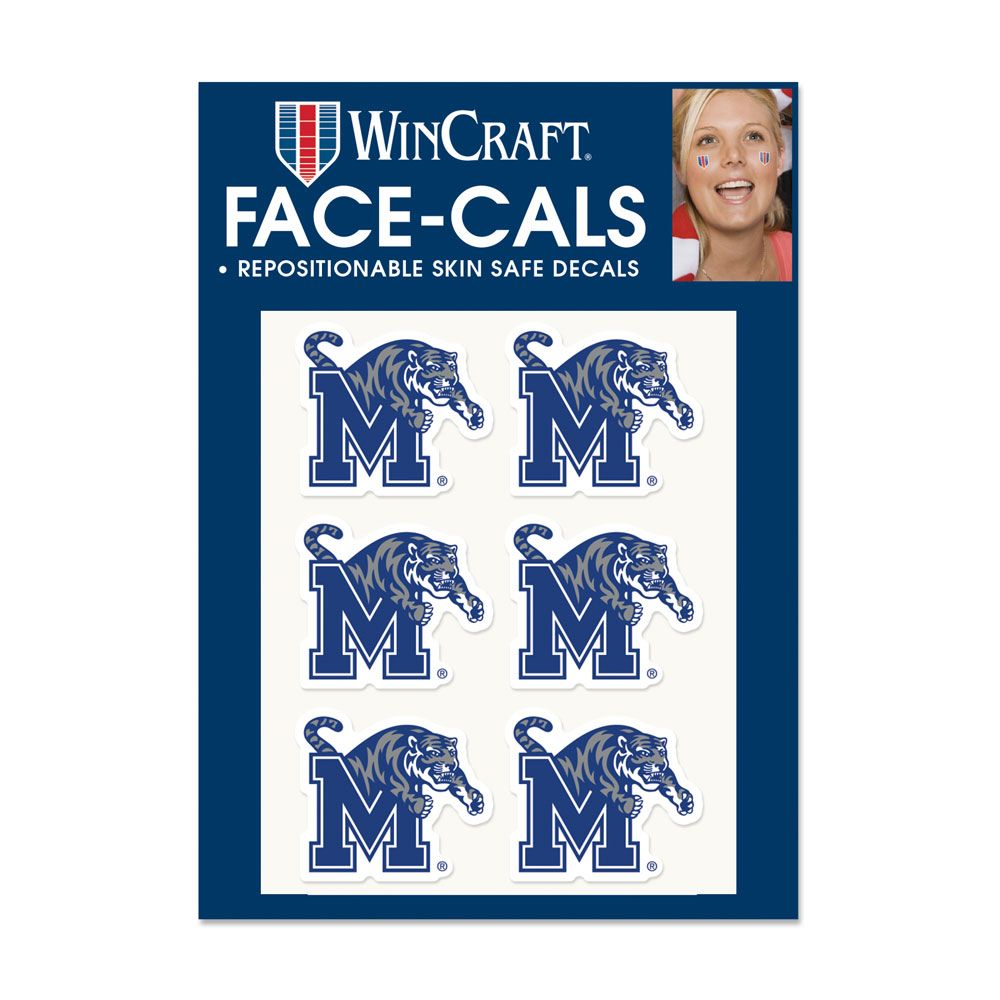 Memphis Tigers Tattoo Face Cals