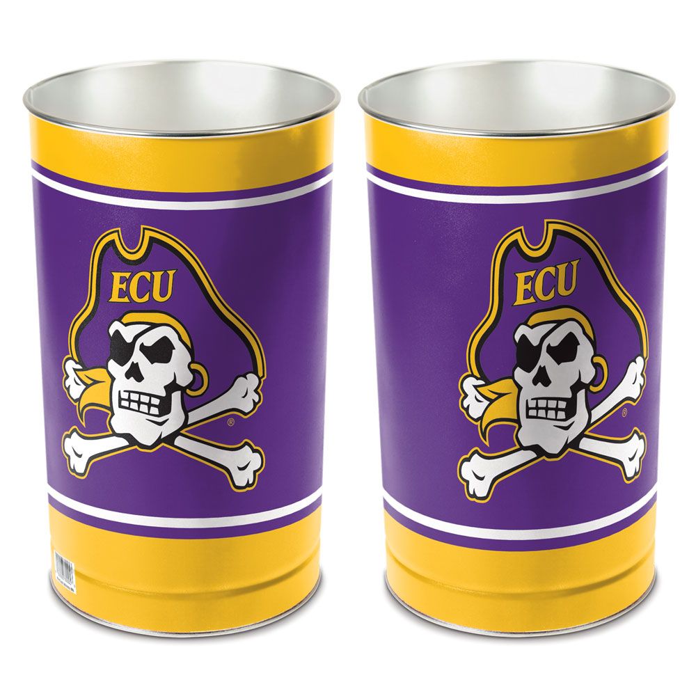 East Carolina Pirates Wastebasket 15 Inch Periodic Restock