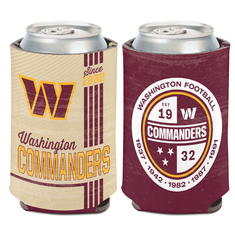 Washington Huskies Commanders Can Cooler Vintage Design