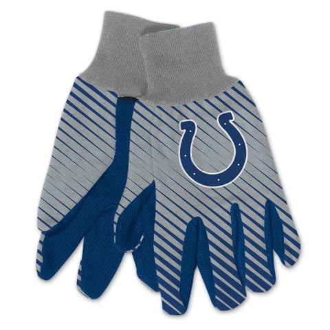 Indianapolis Colts Gloves Two Tone Style Adult Size