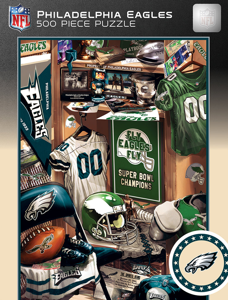 Philadelphia Eagles Puzzle 500 Piece Locker Room