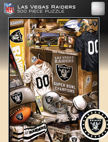 Las Vegas Raiders Puzzle 500 Piece Locker Room