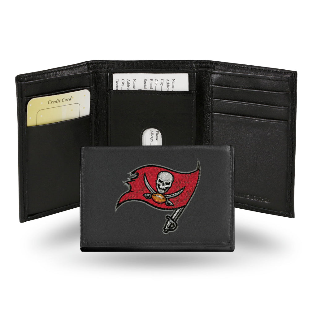 Tampa Bay Buccaneers Wallet Trifold Leather Embroidered Special Order