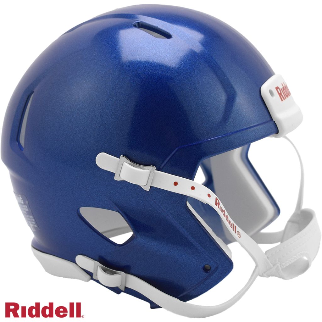 Memphis Tigers Helmet Riddell Blank Replica Mini Speed Style Blue