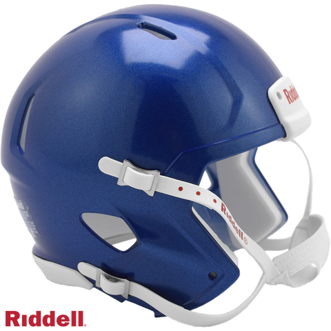 Memphis Tigers Helmet Riddell Blank Replica Mini Speed Style Blue