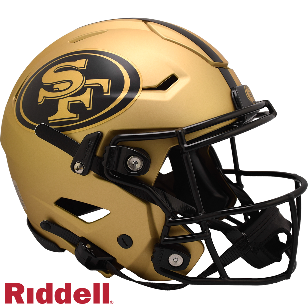San Francisco 49ers Helmet Riddell Authentic Full Size SpeedFlex Style Rave Alternate