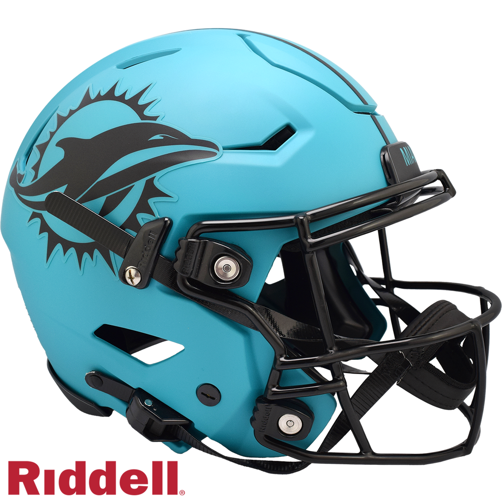 Miami Dolphins Helmet Riddell Authentic Full Size SpeedFlex Style Rave Alternate