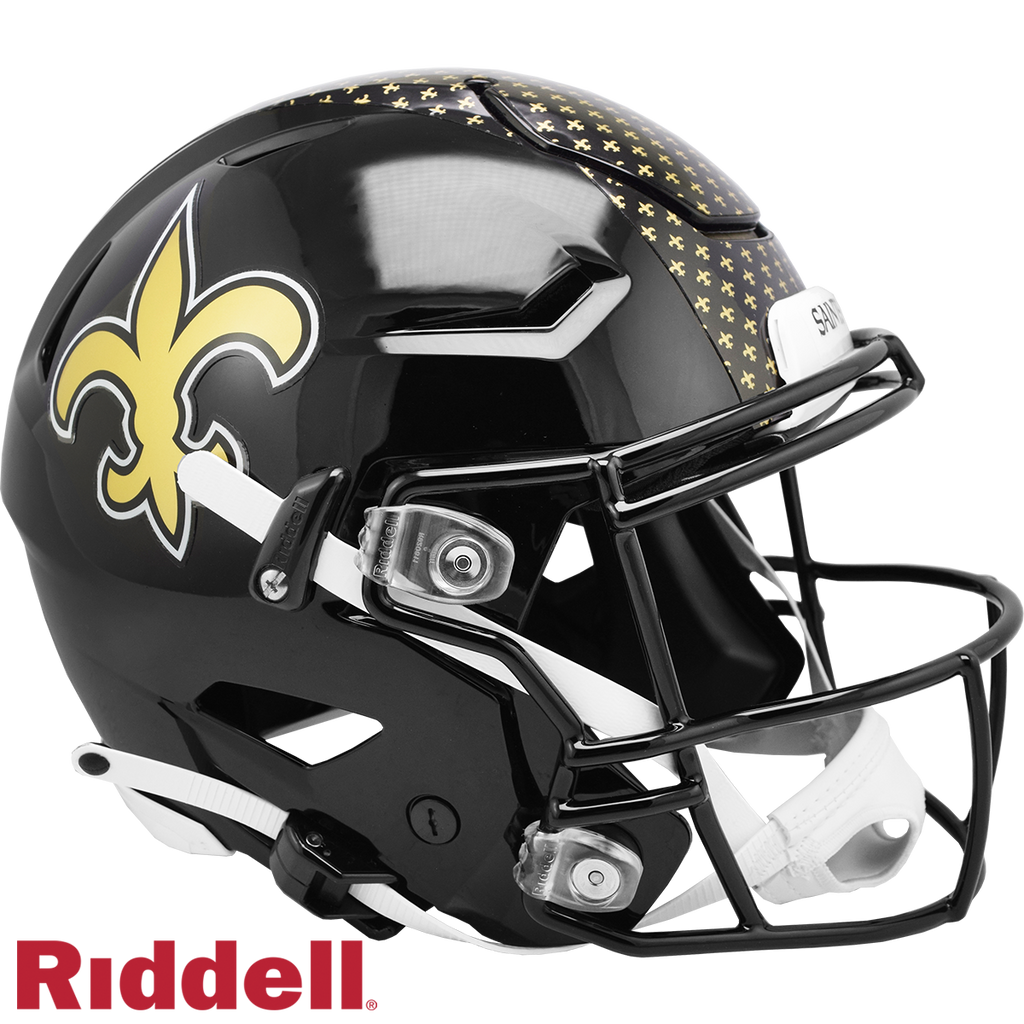 New Orleans Saints Helmet Riddell Authentic Full Size SpeedFlex Style On Field Alternate Special Order
