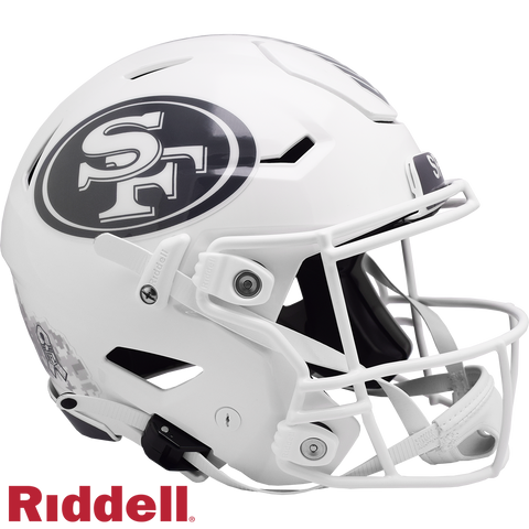 San Francisco 49ers Helmet Riddell Authentic Full Size SpeedFlex Style Salute To Service 2024
