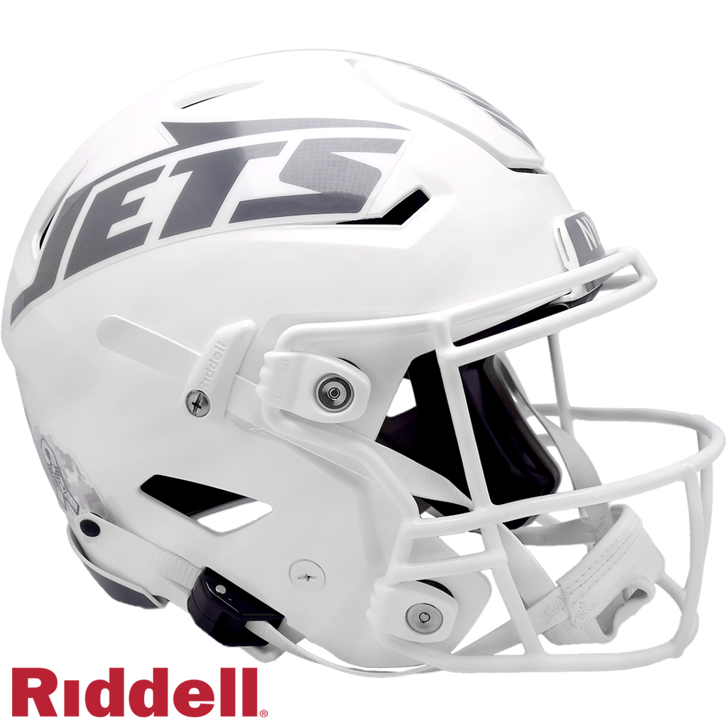 New York Jets Helmet Riddell Authentic Full Size SpeedFlex Style Salute To Service 2024