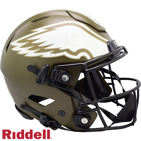 Philadelphia Eagles Helmet Riddell Authentic Full Size SpeedFlex Style Salute To Service