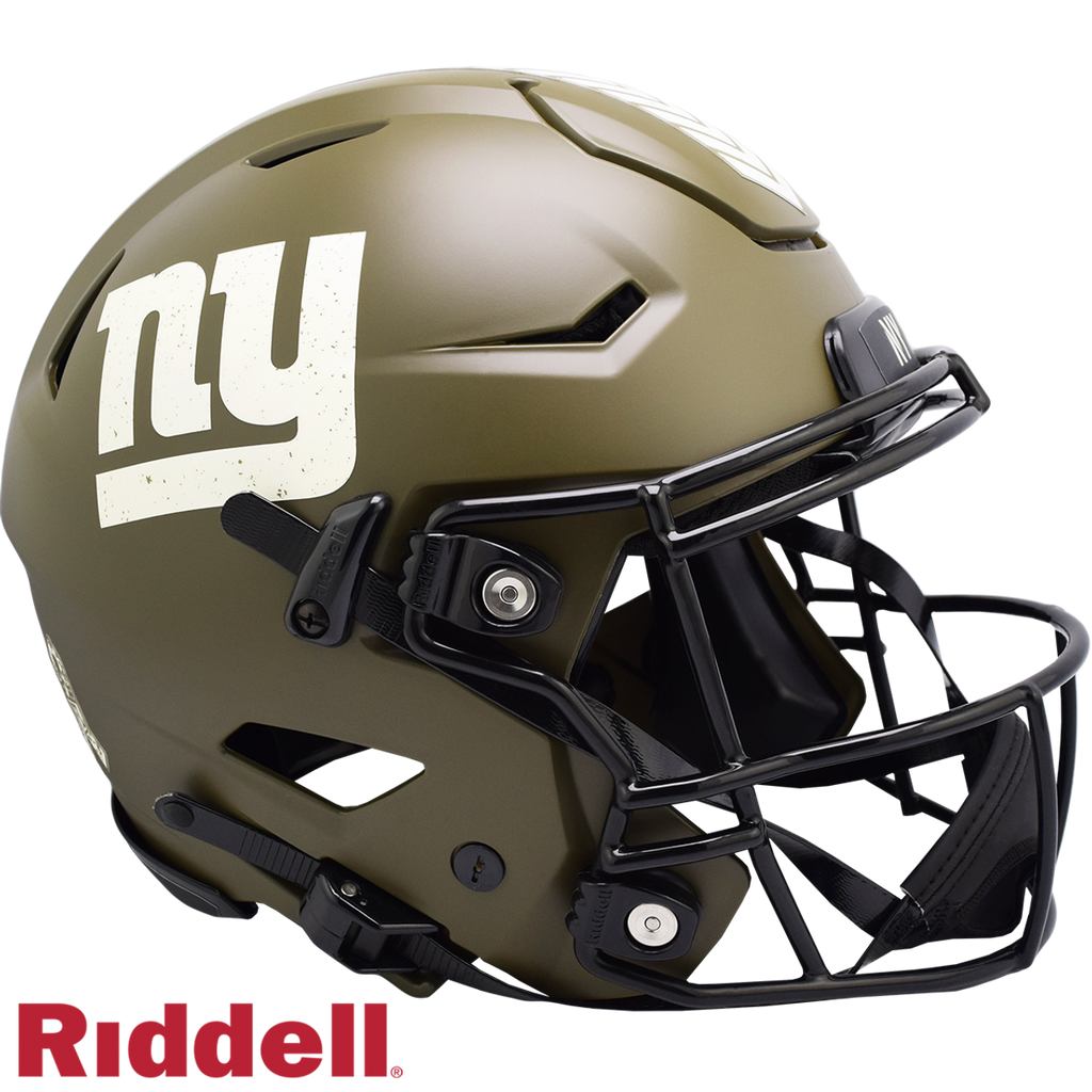 New York Giants Helmet Riddell Authentic Full Size SpeedFlex Style Salute To Service