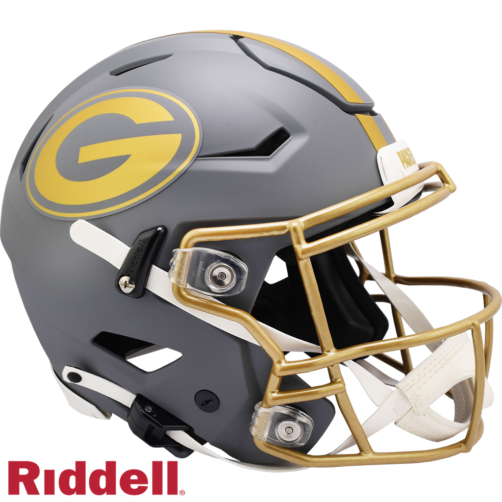 Green Bay Packers s Helmet Riddell Authentic Full Size SpeedFlex Style Slate Alternate