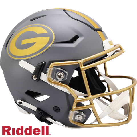 Green Bay Packers s Helmet Riddell Authentic Full Size SpeedFlex Style Slate Alternate