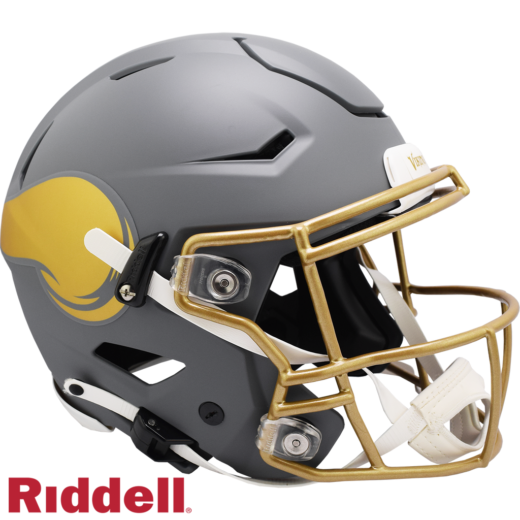 Minnesota Vikings Helmet Riddell Authentic Full Size SpeedFlex Style Slate Alternate
