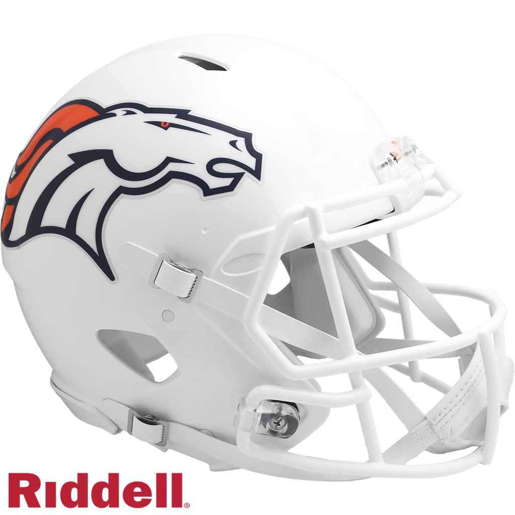 Denver Broncos Helmet Riddell Authentic Full Size Speed Style On Field Alternate 2024