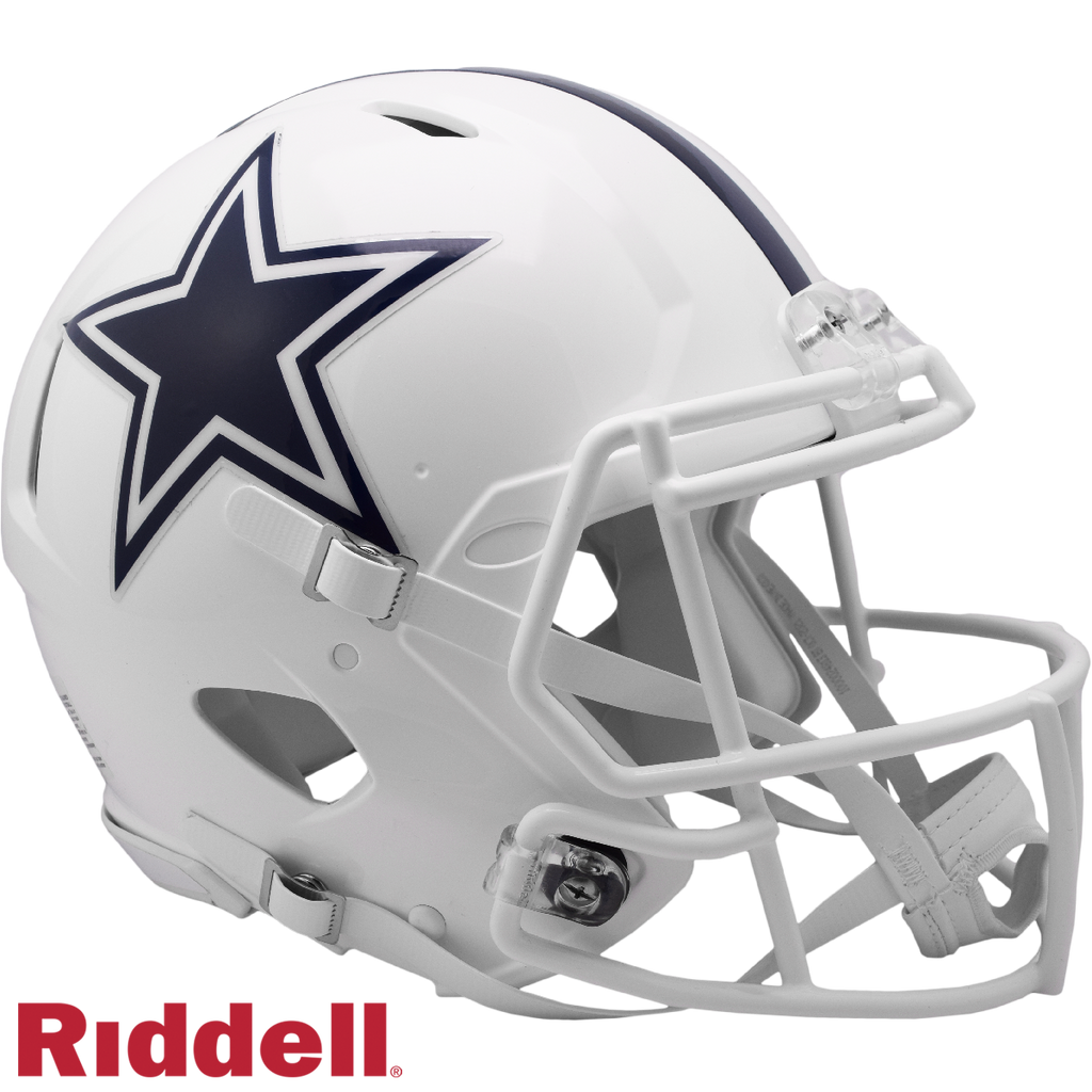 Dallas Cowboys Helmet Riddell Full Size Speed Style On Field Alternate