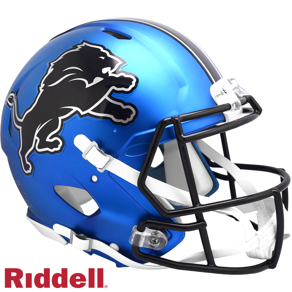 Detroit Lions Helmet Riddell Authentic Full Size Speed Style On Field Alternate 2024