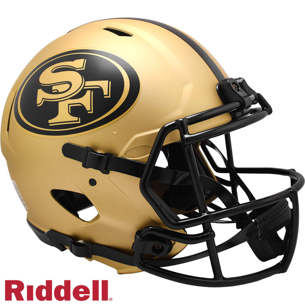 San Francisco 49ers Helmet Riddell Full Size Speed Style Rave Alternate
