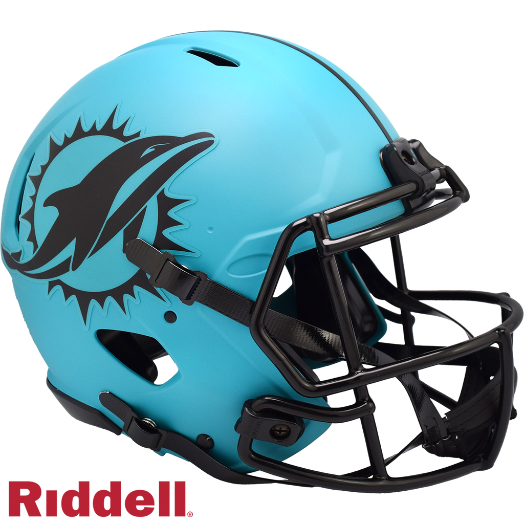 Miami Dolphins Helmet Riddell Full Size Speed Style Rave Alternate