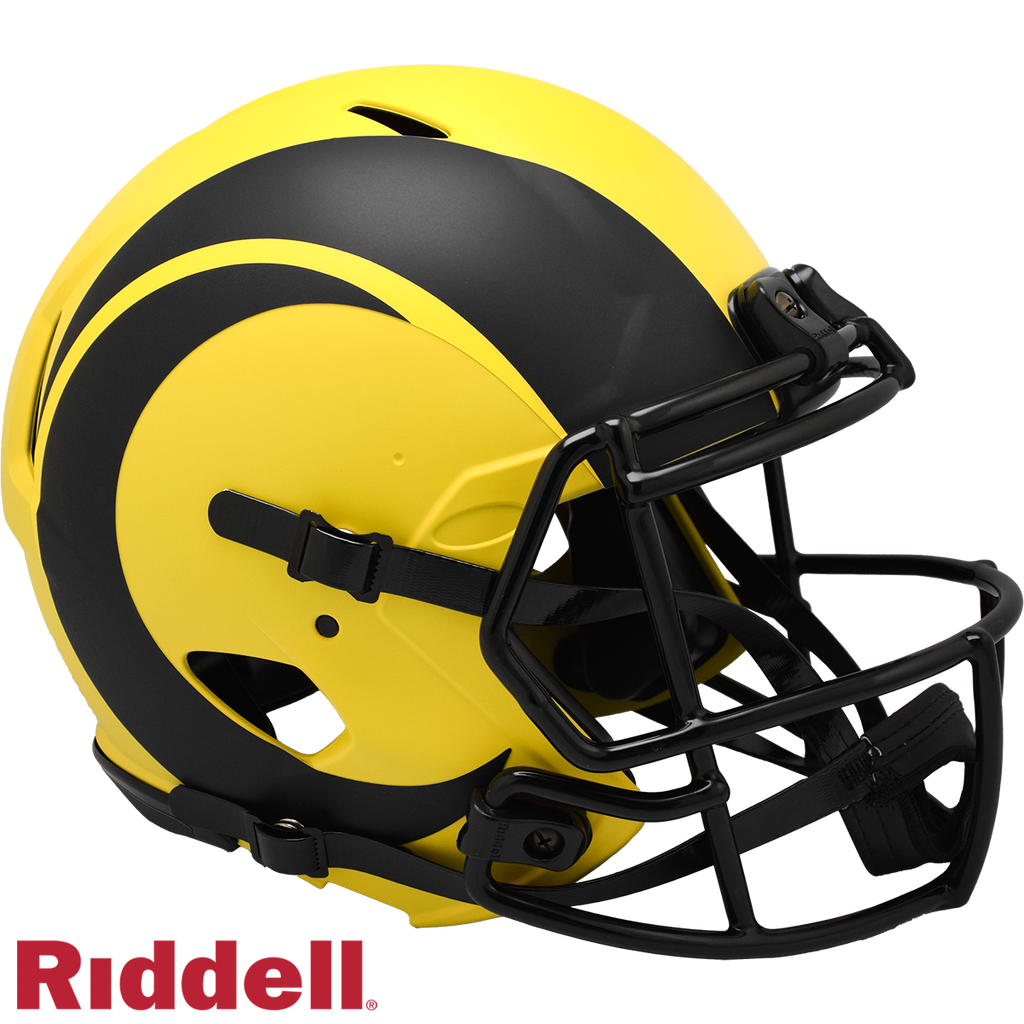 Los Angeles Rams Helmet Riddell Full Size Speed Style Rave Alternate