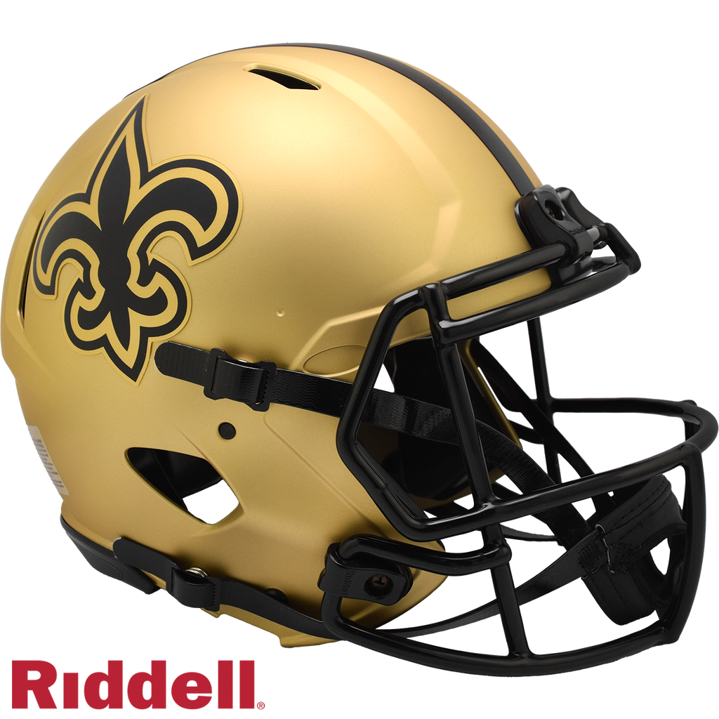 New Orleans Saints Helmet Riddell Full Size Speed Style Rave Alternate