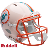 Miami Dolphins Helmet Riddell Full Size Speed Style Retro Collection