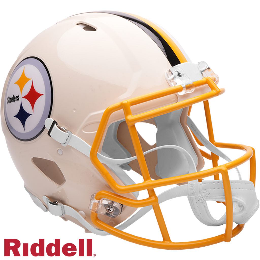 Pittsburgh Steelers Helmet Riddell Full Size Speed Style Retro Collection
