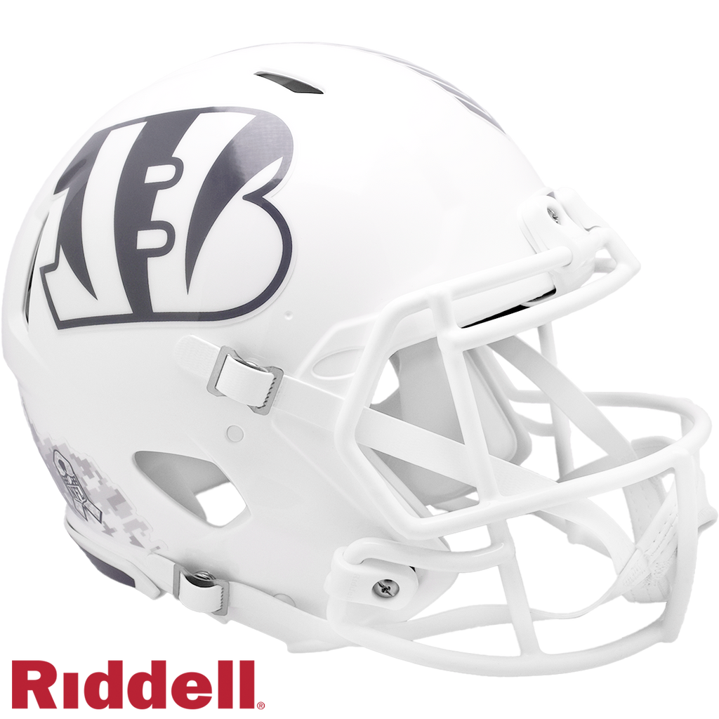 Cincinnati Bengals Helmet Riddell Full Size Speed Style Salute To Service 2024